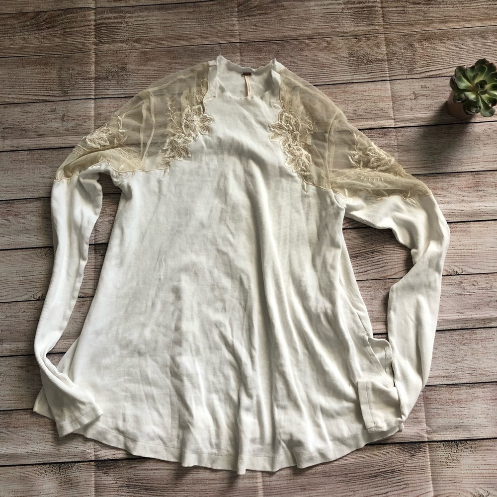 Free People Daniella Ivory Top - Picture 4 of 7